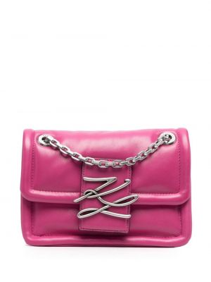 Crossbody väska Karl Lagerfeld rosa