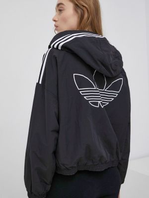 Rövid kabát Adidas Originals fekete