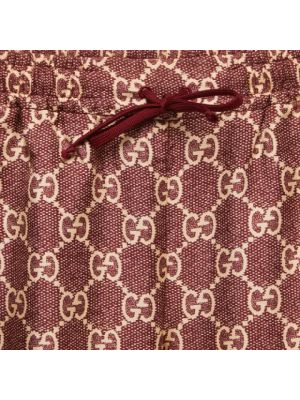 Jedwabne spodnie Gucci Vintage czerwone