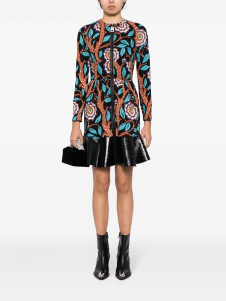 Peplum mustriline lilleline kleit Louis Vuitton Pre-owned must