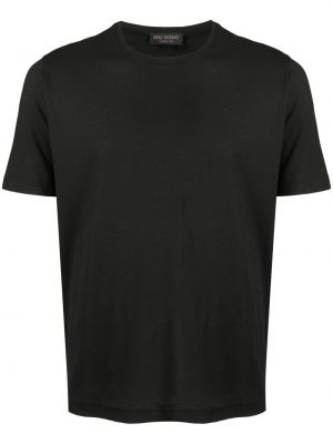 Camiseta de cuello redondo Dell'oglio negro