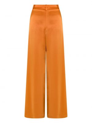 Satynowe spodnie relaxed fit Anna Quan pomarańczowe