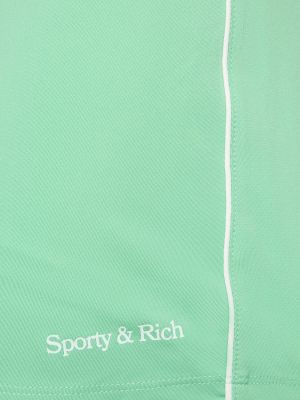 Sukňa s vysokým pásom Sporty & Rich zelená