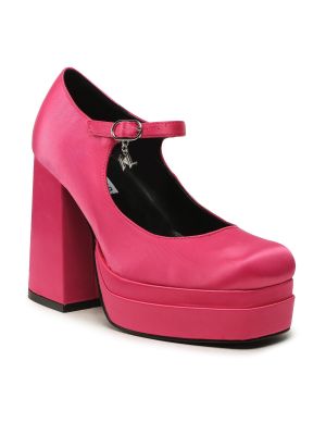 Satenske cipele Karl Lagerfeld ružičasta
