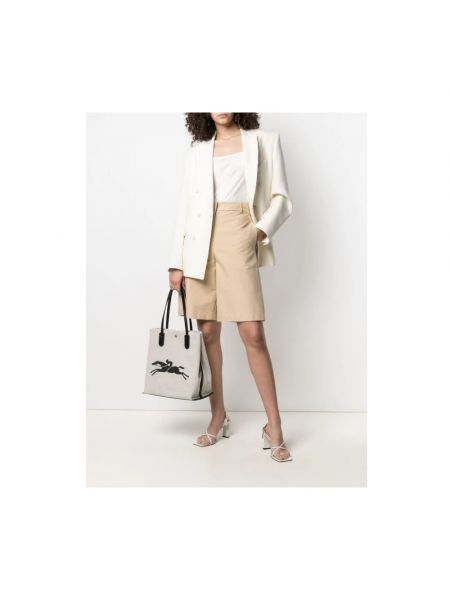 Shopperka Longchamp biała