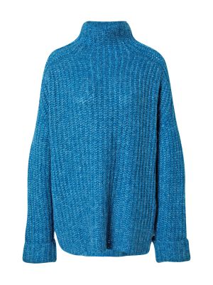 Меланжов пуловер La Strada Unica синьо