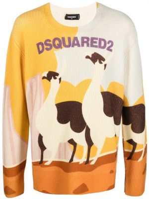 Плетен пуловер Dsquared2