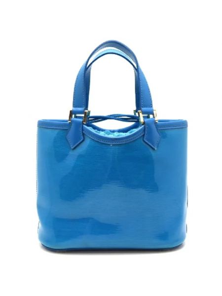 Shopperka skórzana retro Louis Vuitton Vintage niebieska