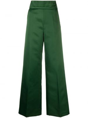 Plisirane hlače Viktor & Rolf zelena