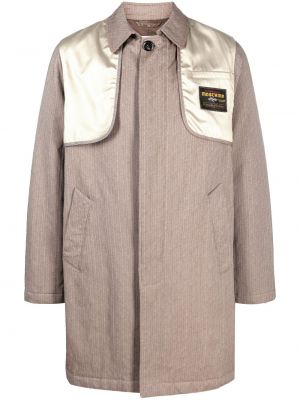 Παλτό με κουμπιά Moschino καφέ