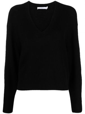 Пуловер с v-образно деколте Iro черно