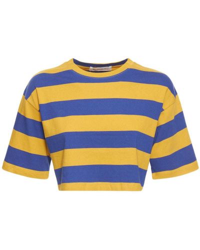Bavlněné tričko jersey The Frankie Shop modré