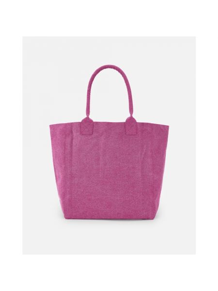 Borsa shopper di cotone Isabel Marant rosa