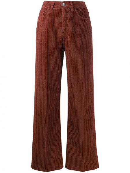 Широкие брюки вельветовые Haikure, коричневые