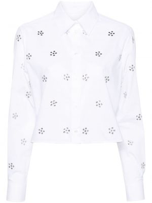 Βαμβακερό πουκάμισο Msgm λευκό