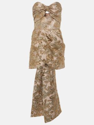 Φόρεμα με φιόγκο Johanna Ortiz χρυσό