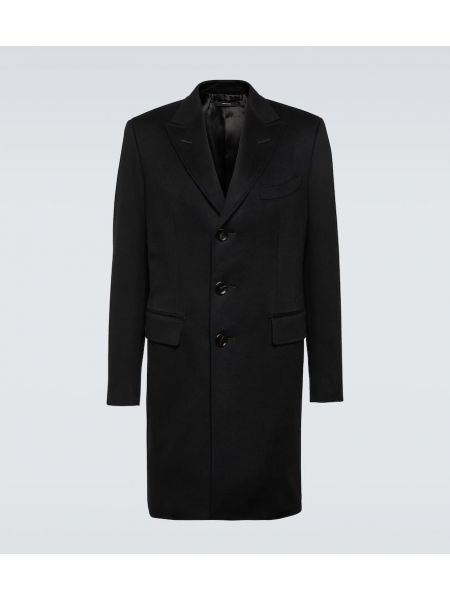 Кашмирено палто Tom Ford черно