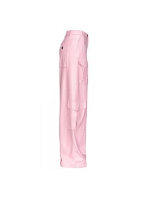 Spodnie cargo Pinko różowe
