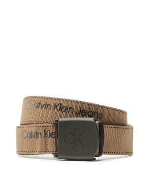 Ζώνη Calvin Klein Jeans χακί