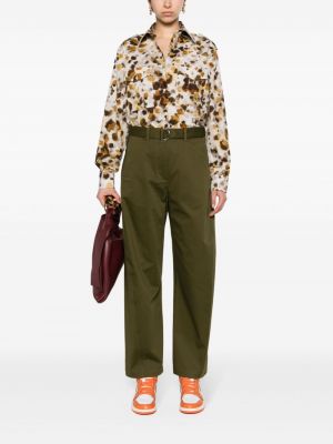 Kalhoty relaxed fit Msgm zelené