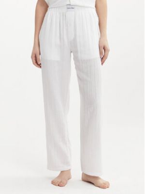 Pantalon large Calvin Klein Underwear blanc