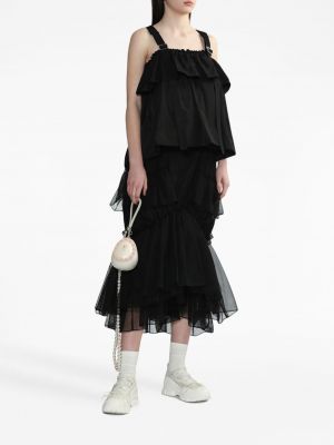 Midi sukně Simone Rocha černé