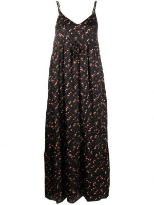 Φλοράλ μίντι φόρεμα με σχέδιο A.p.c. μαύρο