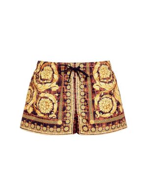 Pantalones cortos de nailon con estampado Versace