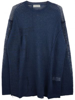 Pull en tricot Yohji Yamamoto bleu