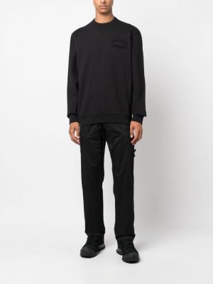 Bluza bawełniana z nadrukiem Woolrich czarna