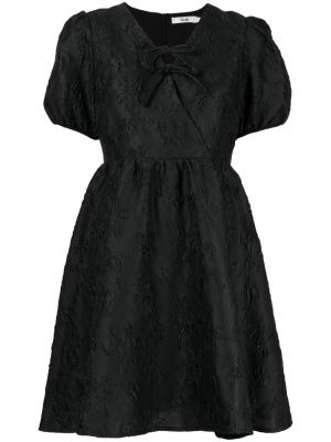 Жакардова вечерна рокля B+ab черно