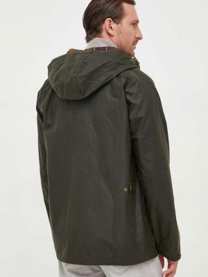 Oversized pamut kabát Barbour zöld