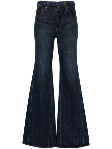 Flared jeans Sacai blå