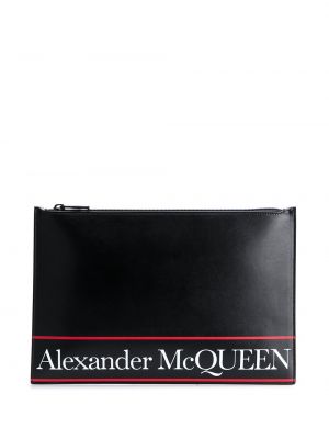 Svītrainas clutch somiņa Alexander Mcqueen melns