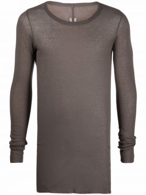 Camiseta slim fit Rick Owens gris