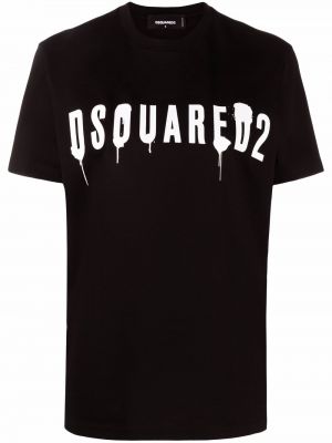 Trykt t-skjorte Dsquared2 svart