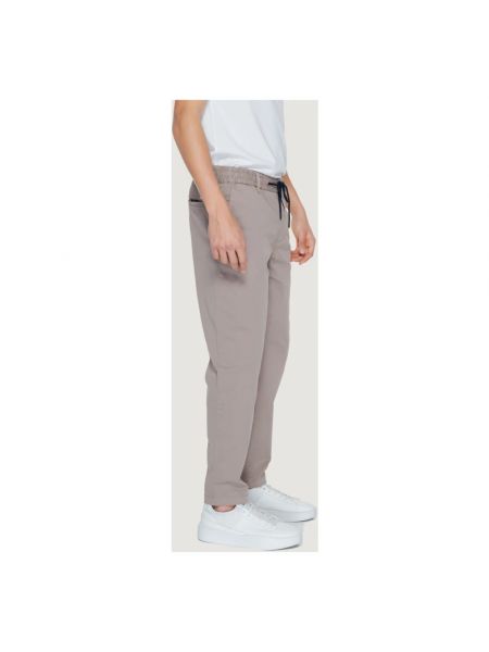 Pantalones chinos con cordones de algodón con bolsillos Hugo Boss marrón
