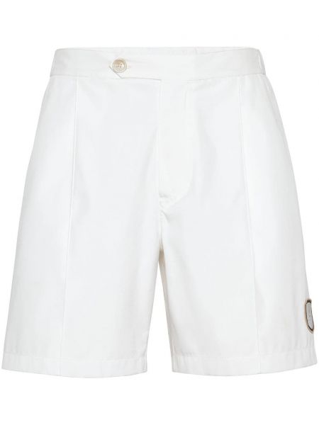 Shorts avec applique Brunello Cucinelli blanc