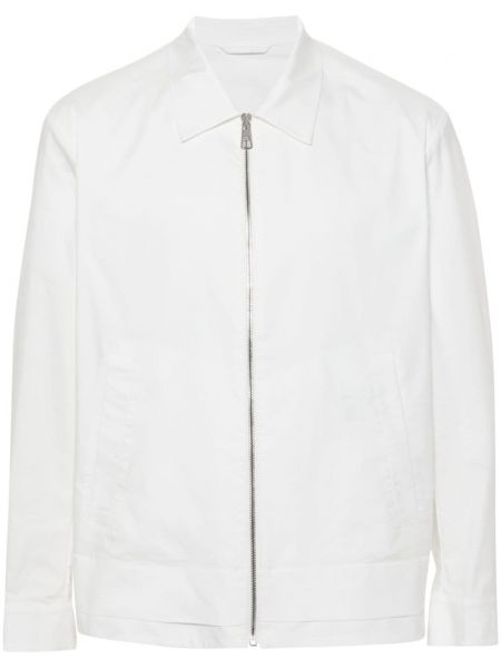 Jachetă lungă cu fermoar Neil Barrett alb