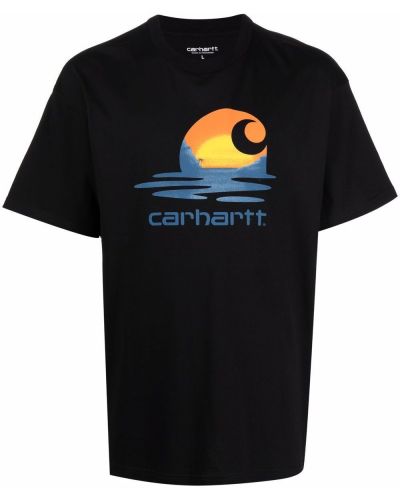 Camiseta de cuello redondo Carhartt Wip negro