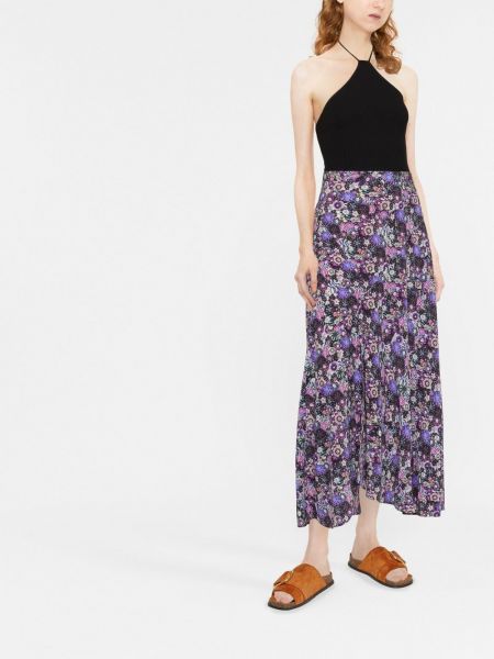 Jupe taille haute Isabel Marant violet