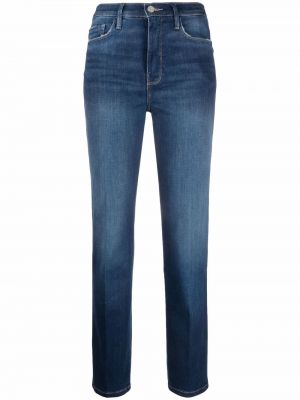 Smal skinny fit-jeans Frame blå