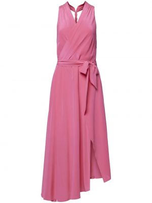 Hedvábné koktejlové šaty Equipment růžové