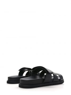 Kožené sandály Hermès Pre-owned černé
