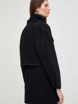 Oversized džínová bunda Answear Lab černá