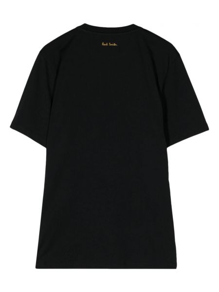 Medvilninis marškinėliai Paul Smith juoda