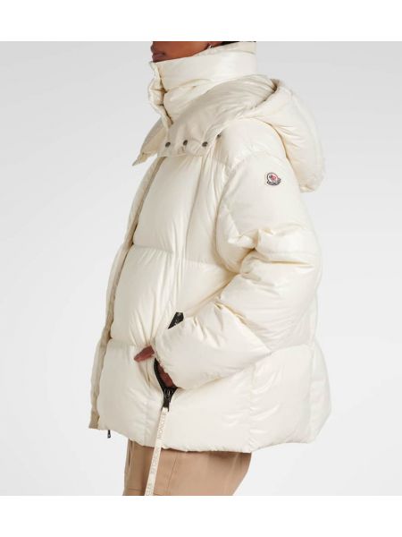 Kapitone ceket Moncler beyaz