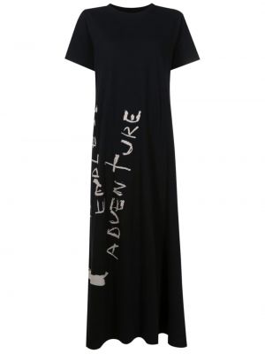 Μάξι φόρεμα με σχέδιο Osklen μαύρο