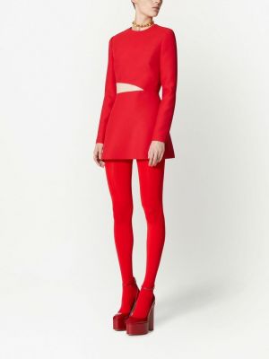 Krepinis mini suknele Valentino Garavani raudona