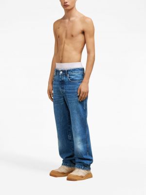 Proste jeansy z niską talią Ami Paris